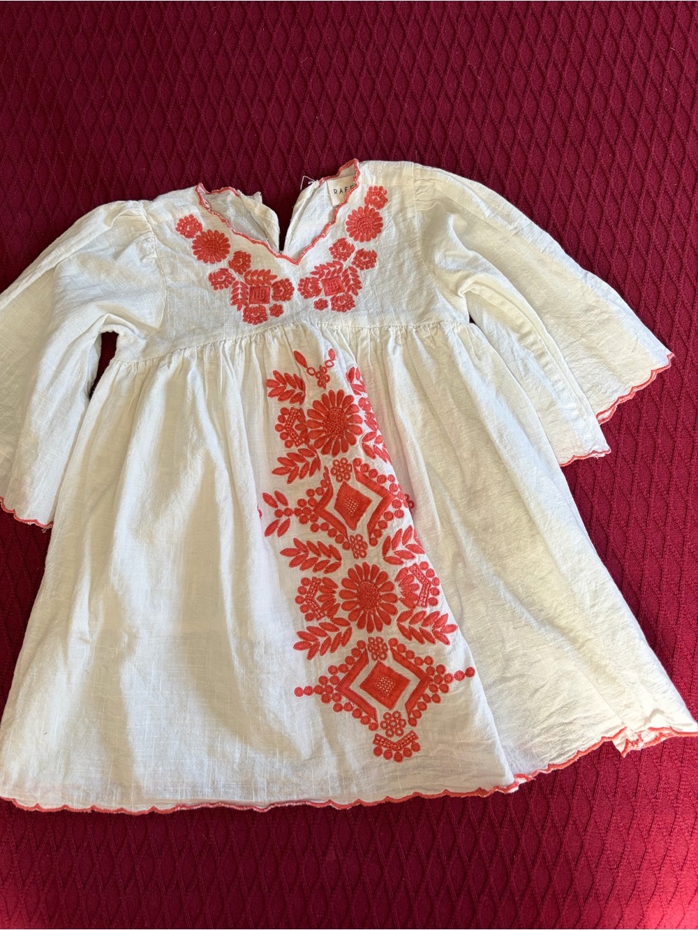 Raffya Kids Arabella Embroidered Dress Size 3T